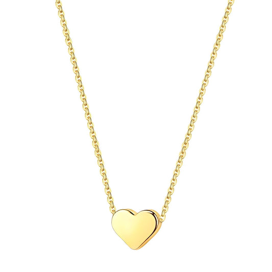 18K gold plated Stainless steel  Heart necklace